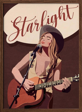 Starlight Country Girl Poster - Corkframes.com