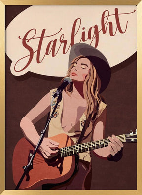 Starlight Country Girl Poster - Corkframes.com