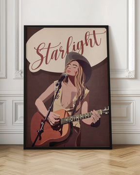 Starlight Country Girl Poster - Corkframes.com