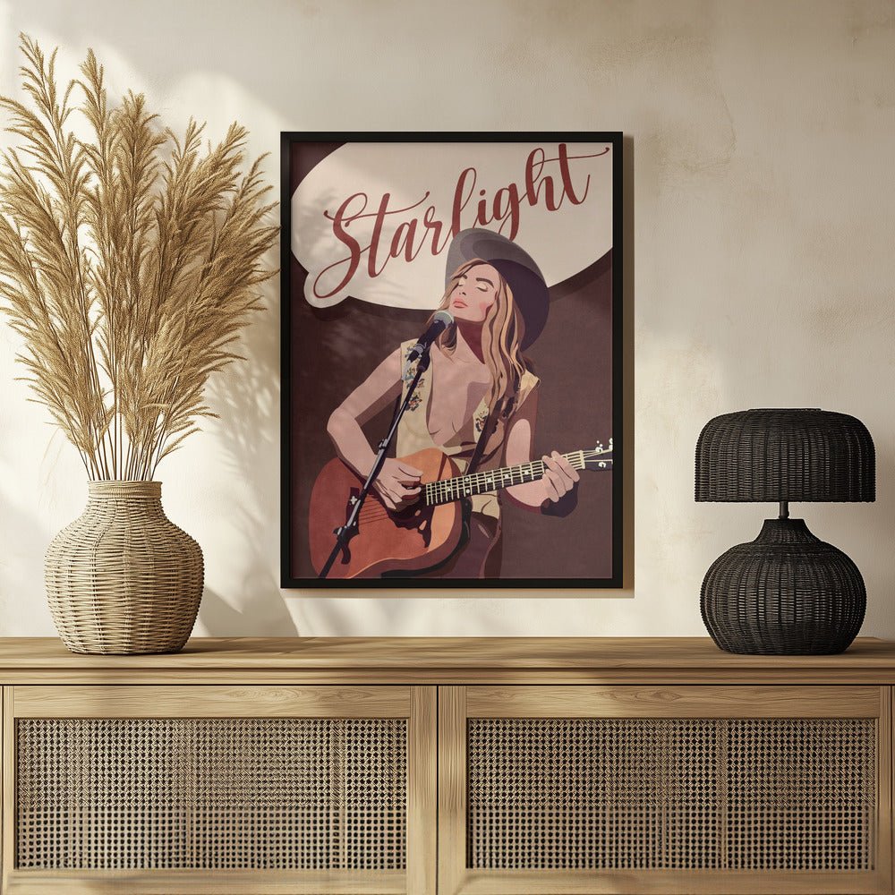 Starlight Country Girl Poster - Corkframes.com