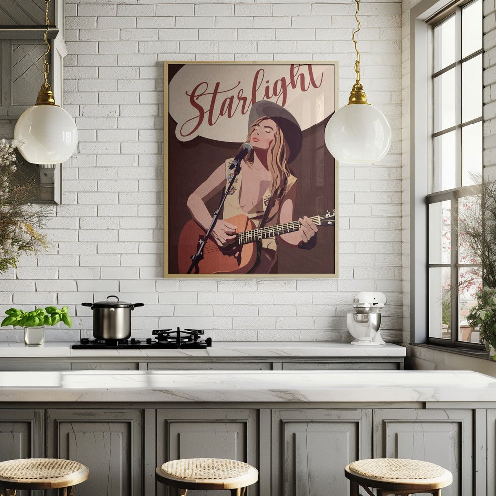 Starlight Country Girl Poster - Corkframes.com