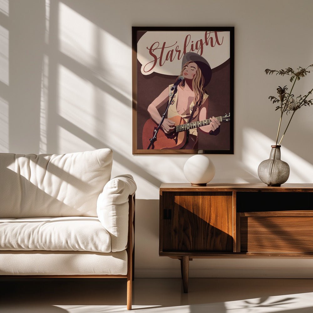 Starlight Country Girl Poster - Corkframes.com