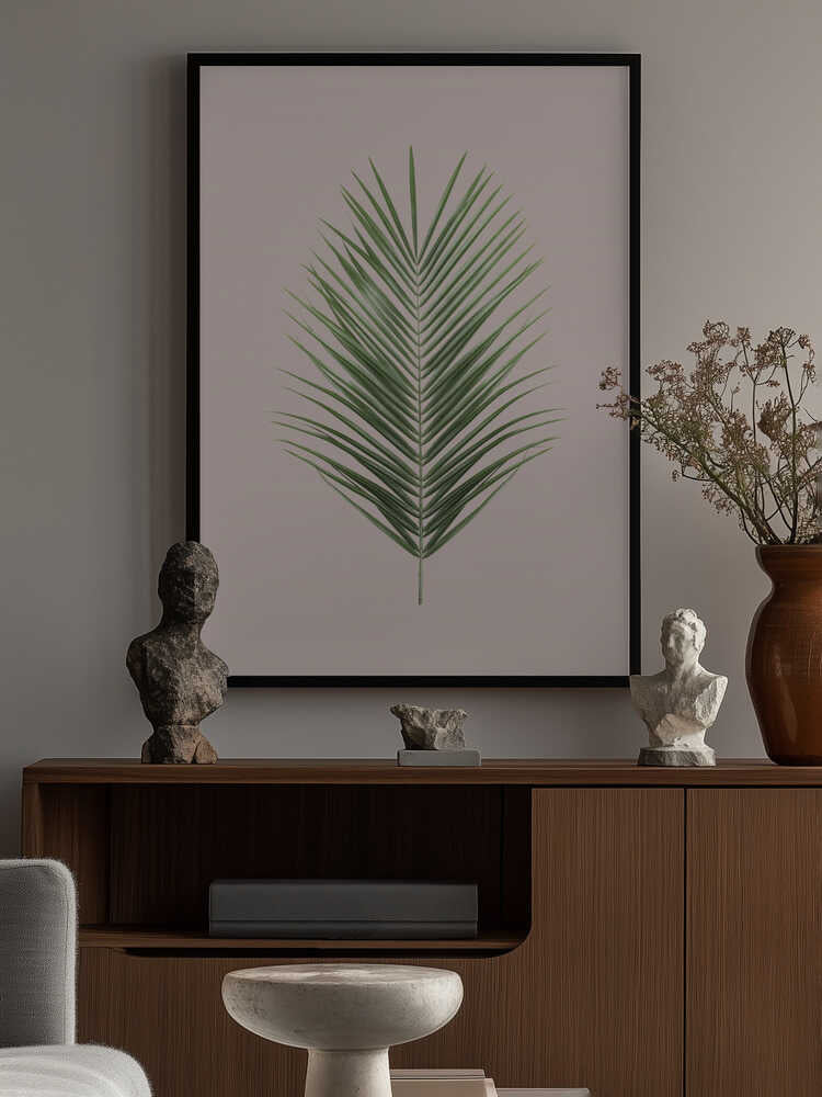 Palm Leaf Blush Poster