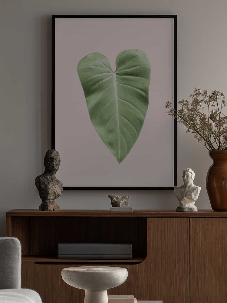 Tropical Leaf Blush Poster