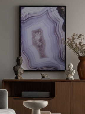 Purple Agate Poster