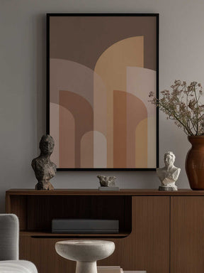 Retro Geometric II Poster