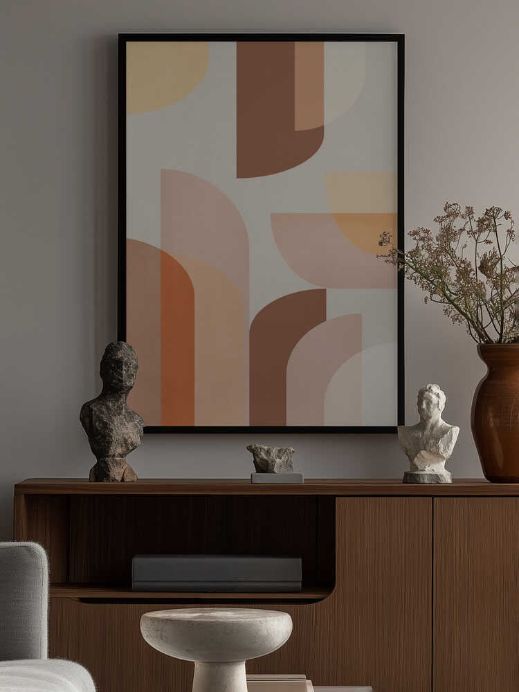 Retro Geometric Poster