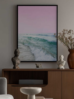 Pink Sky Beach Poster