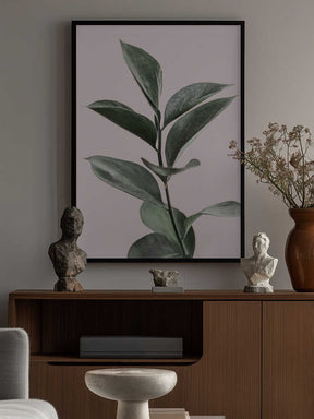 Foliage on Pink Poster