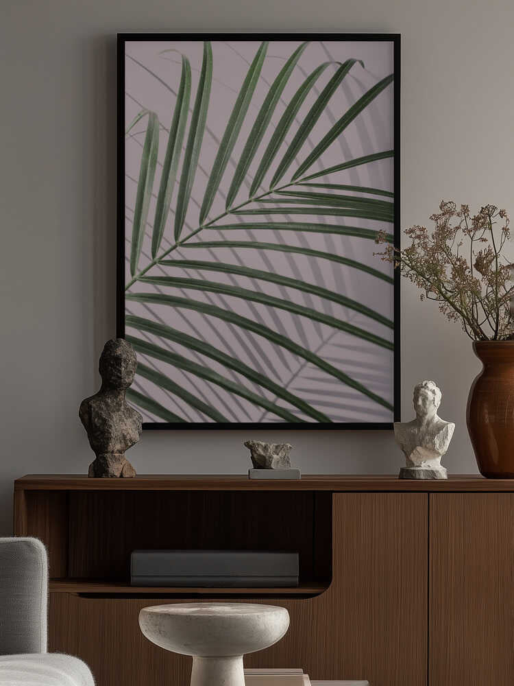 Palm Leaf Shadow Poster