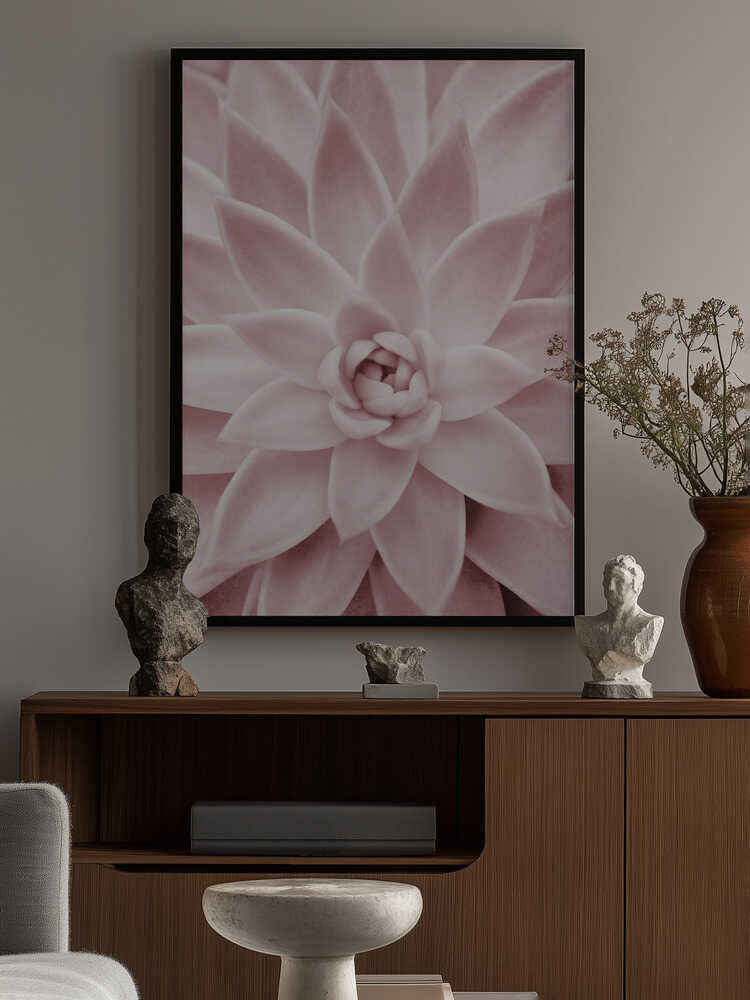 Pink Succulent Poster