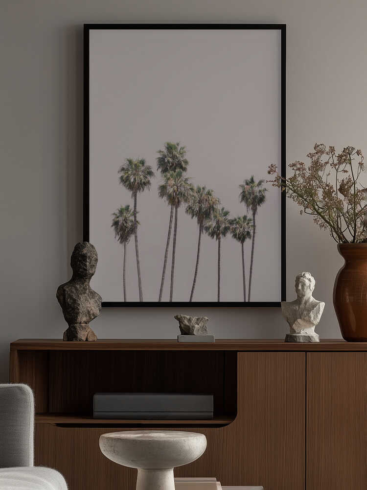 Blush Palms Poster