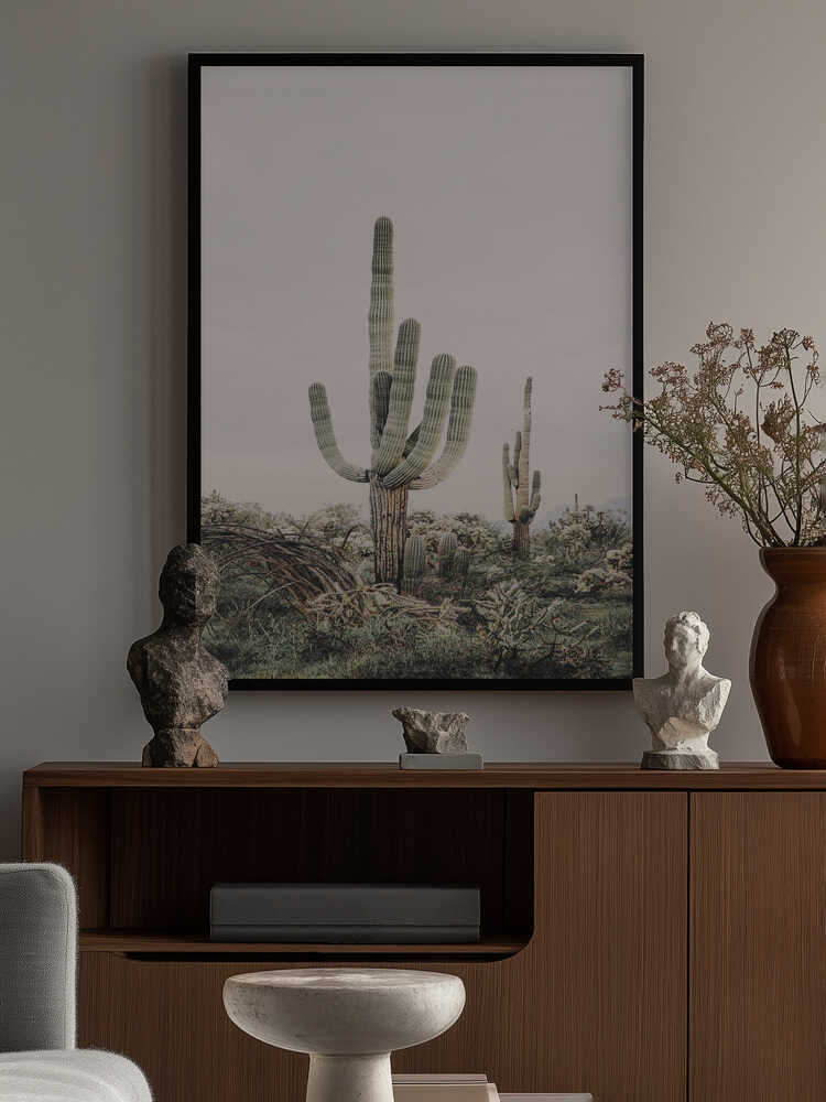Pink Saguaro Poster
