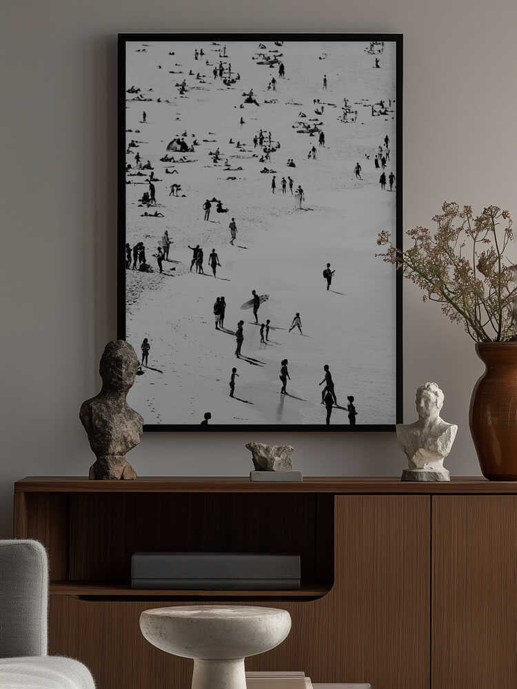 Beach Silhouettes Poster