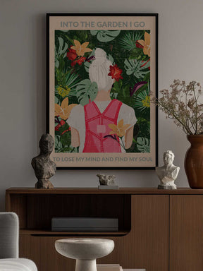 Into the Garden (grey) Poster