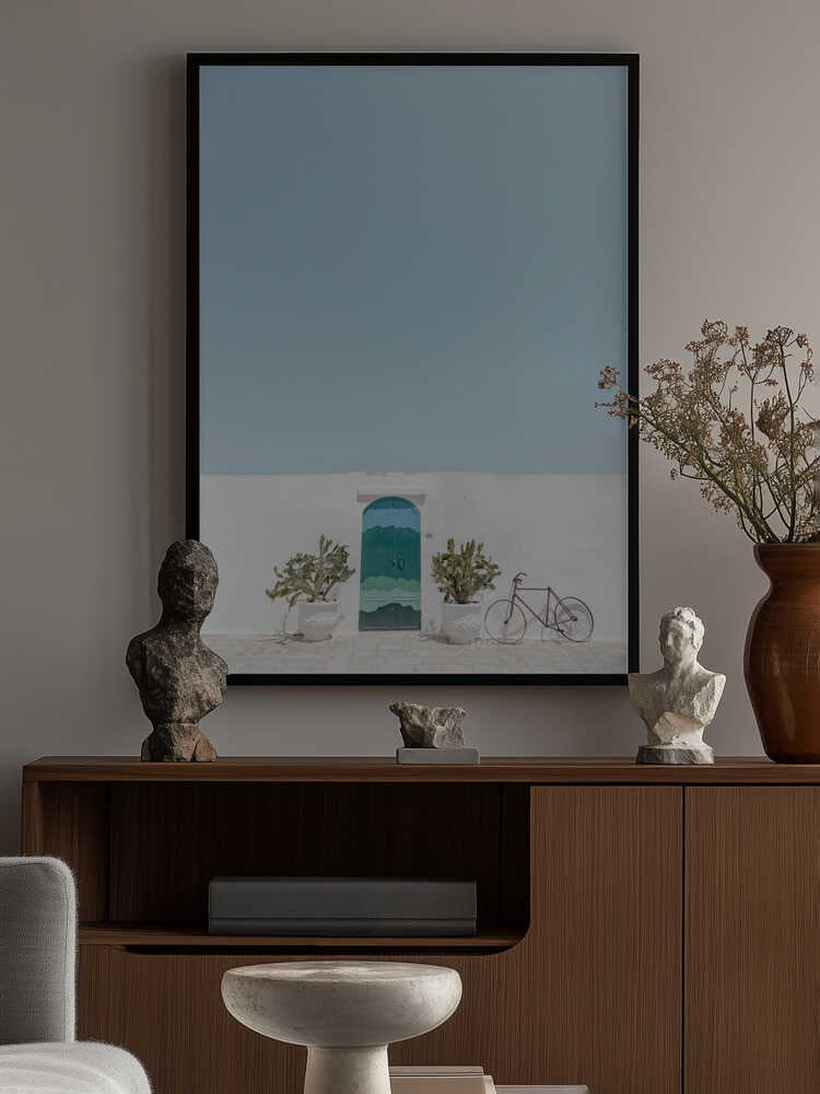 Ostuni blue door Poster