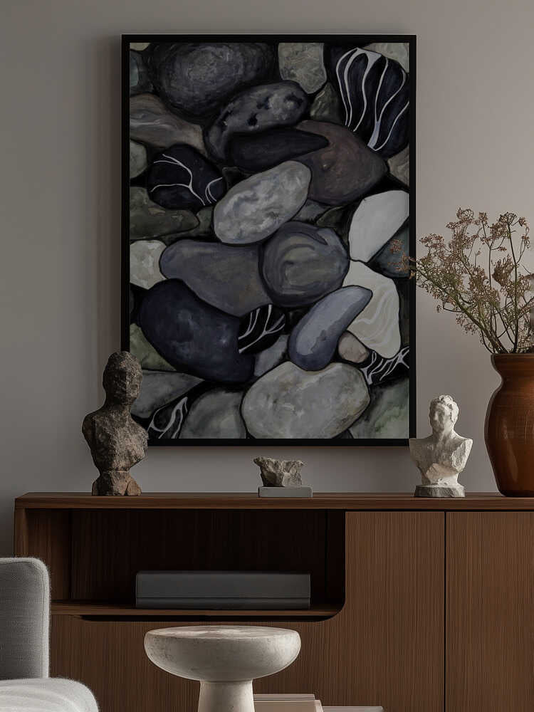 Beach stones Poster