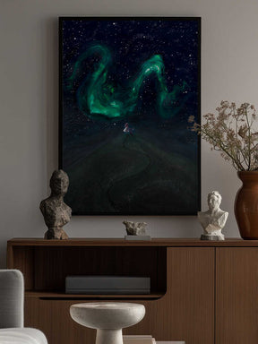 Under the Northern lights Poster