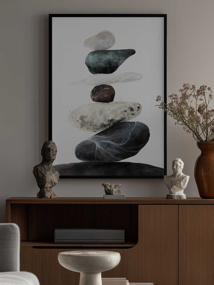 Stones from the beach Poster