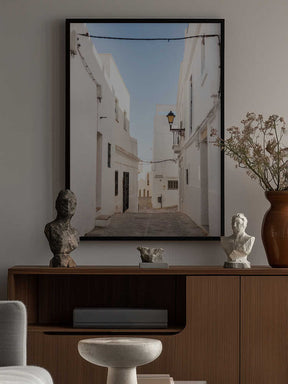 The White town of Vejer de La Frontera Poster