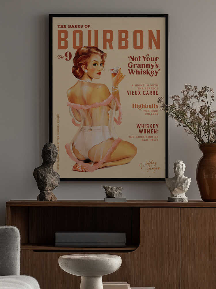 Babes of Bourbon Vol 9 Vintage Whiskey Pinup Poster
