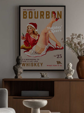 Babes of Bourbon Vol 25 Holiday Cheer Christmas Pinup Poster