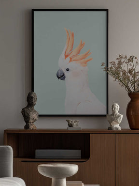 Cockatoo on Mint Poster