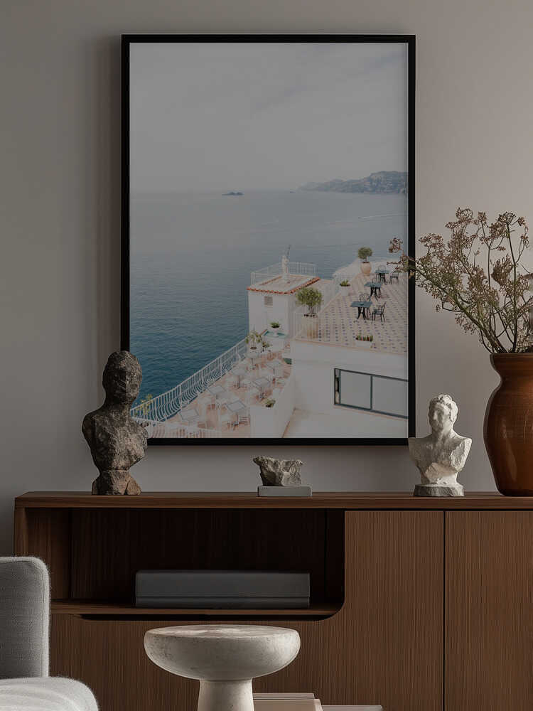 Terrace at the Amalfi Coast Poster