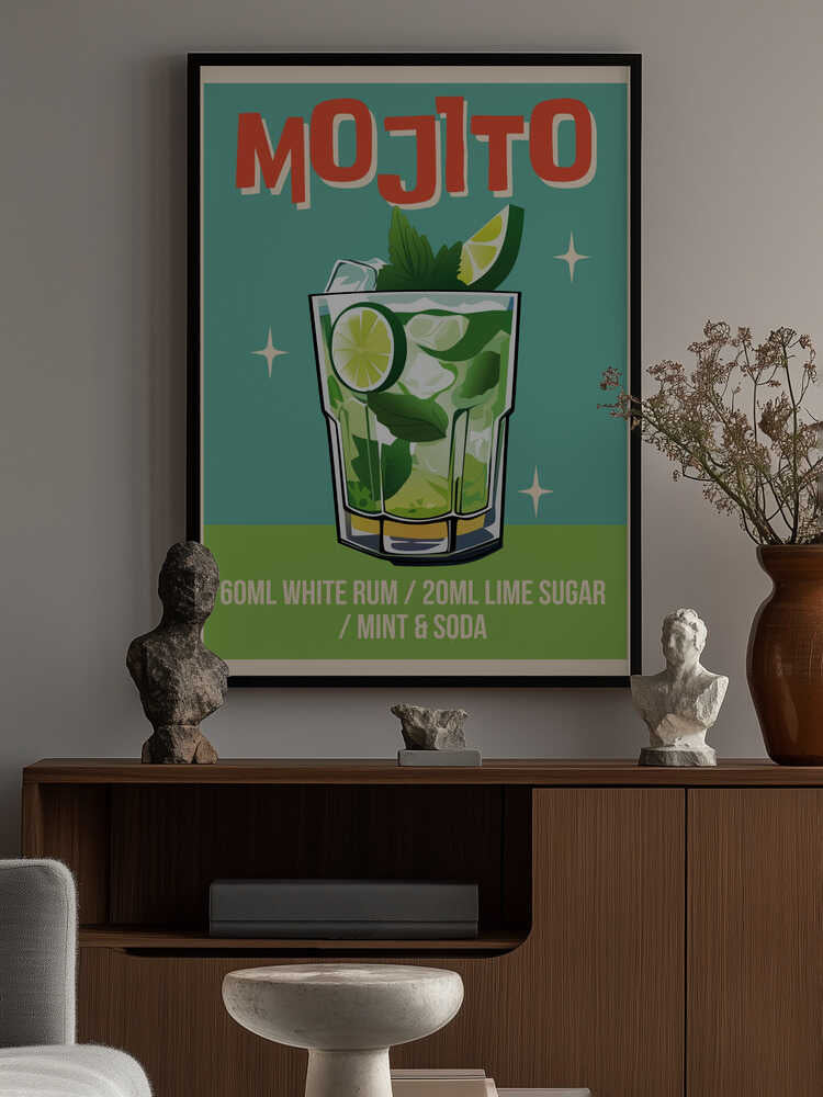Mojito Cocktail Poster