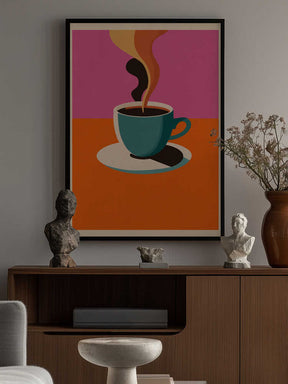 Coffee Steam Poster