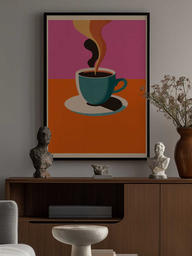 Coffee Steam Poster