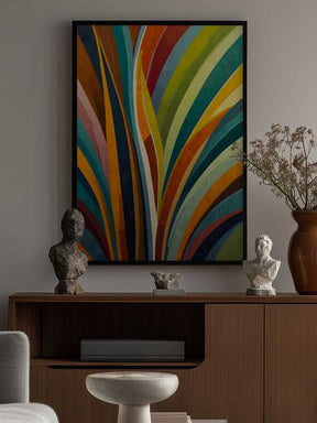 Dancing Stripes In Color Poster