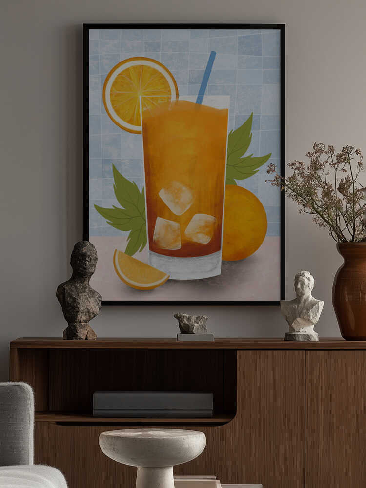 Orange drink Poster