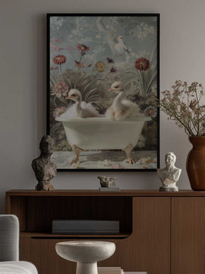 Ostrich Bubble Bliss Poster