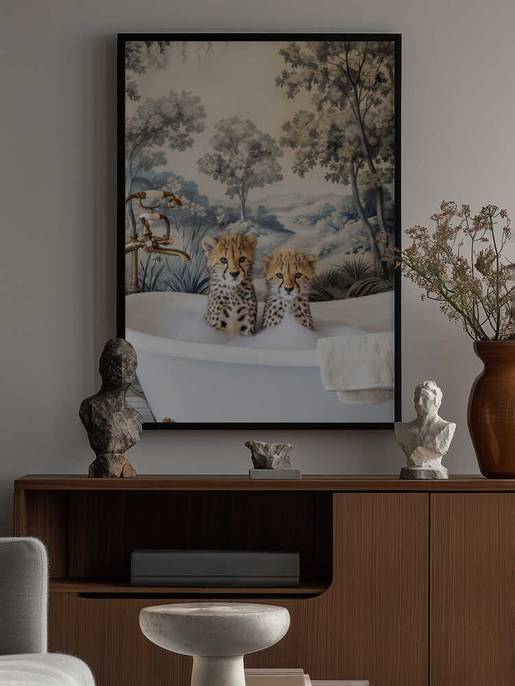 Cheetah Bath Time Duo Poster