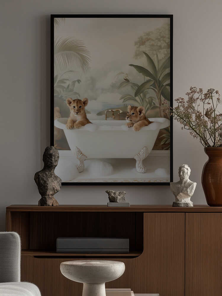 Jungle Lion Soak Poster