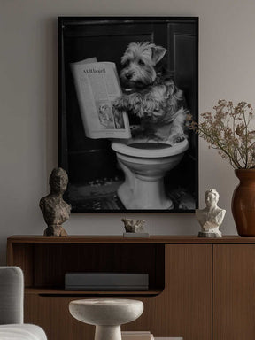 Doggy Doing A Doo Doo Poster