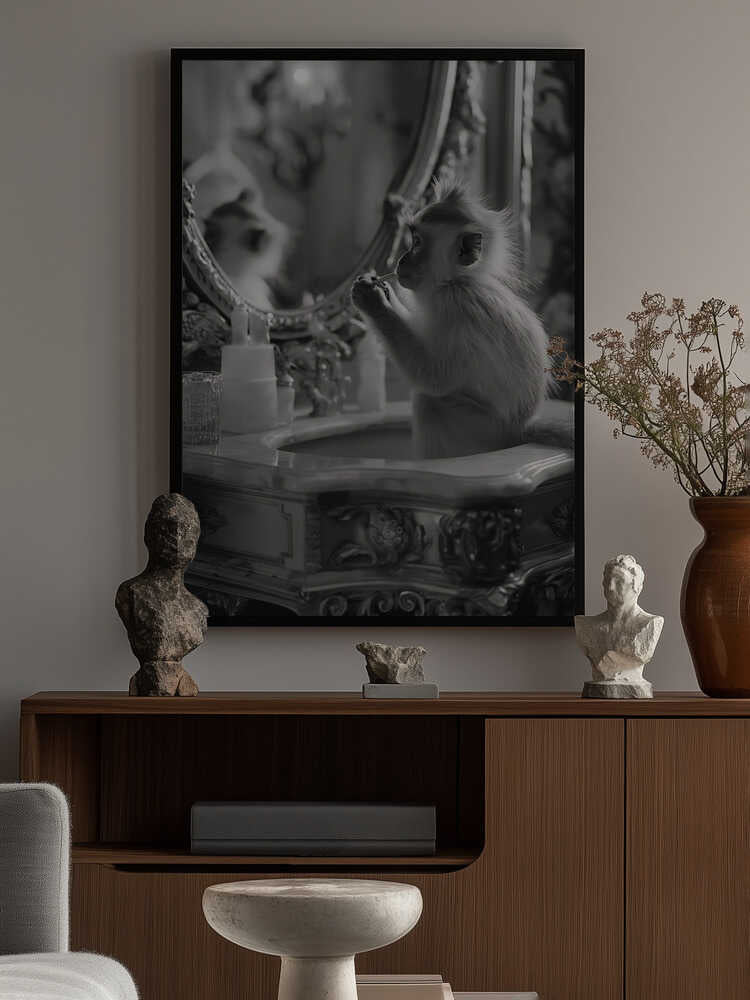 Monkey Bathroom Bussiness Poster