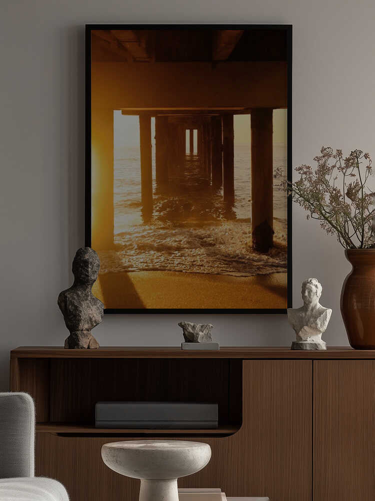 Golden Pier Pathway Poster