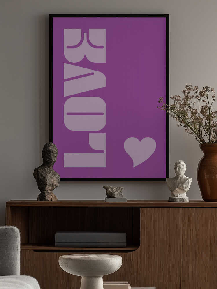 Purple Love Vibe Poster