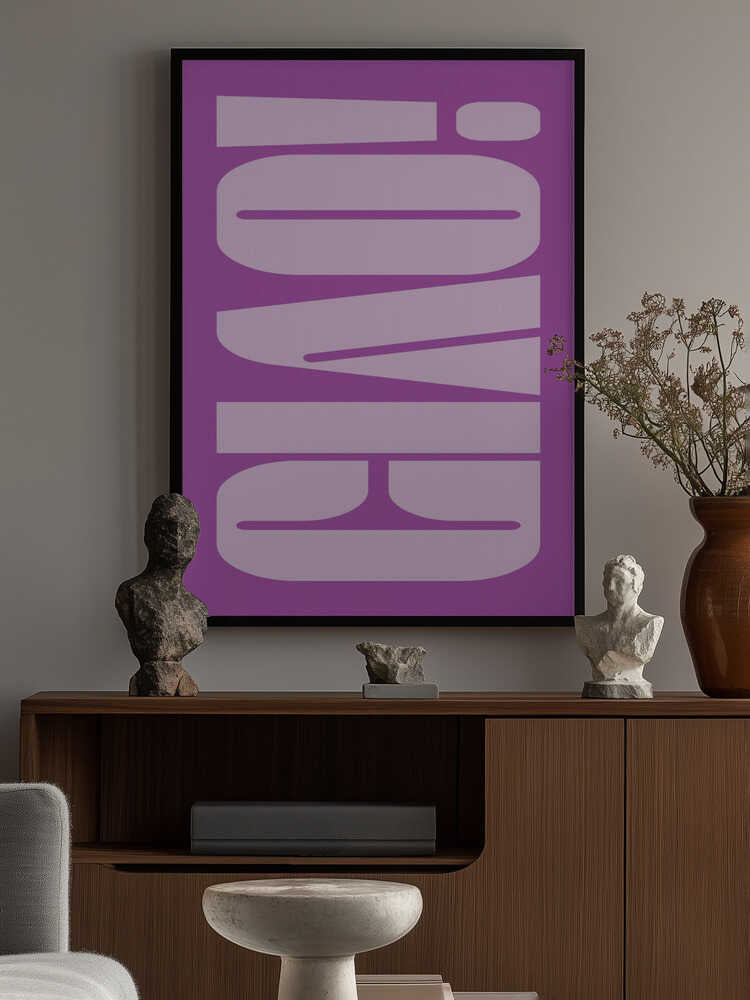 Bold Purple Typework Poster