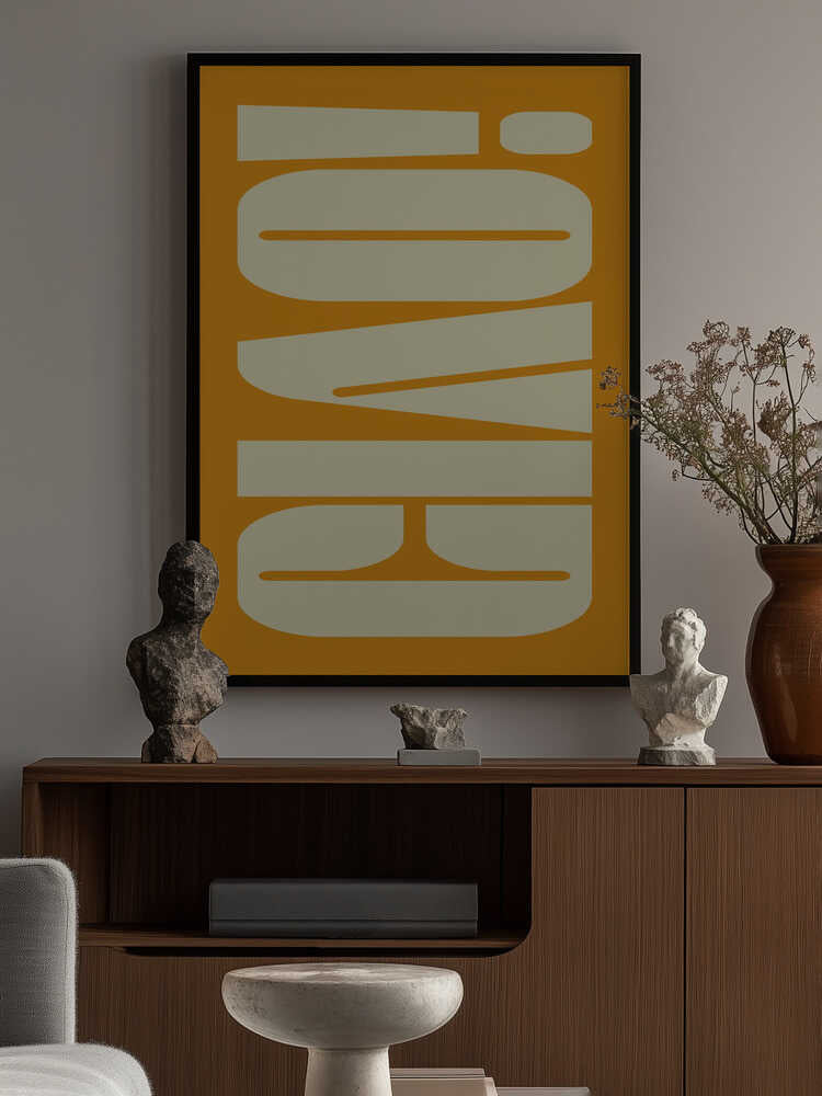 Retro Groove Forms Poster