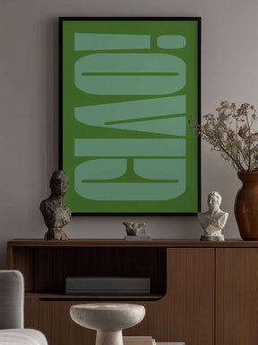 Green Tone Illusion Poster