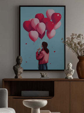 Love Balloons Flight Poster