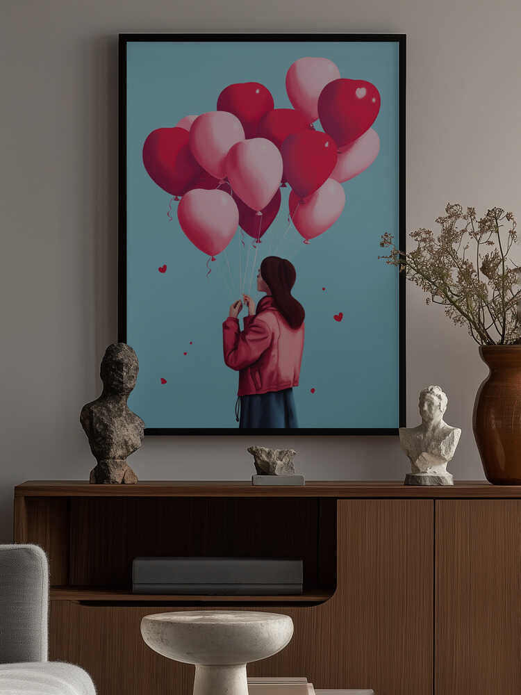 Love Balloons Flight Poster