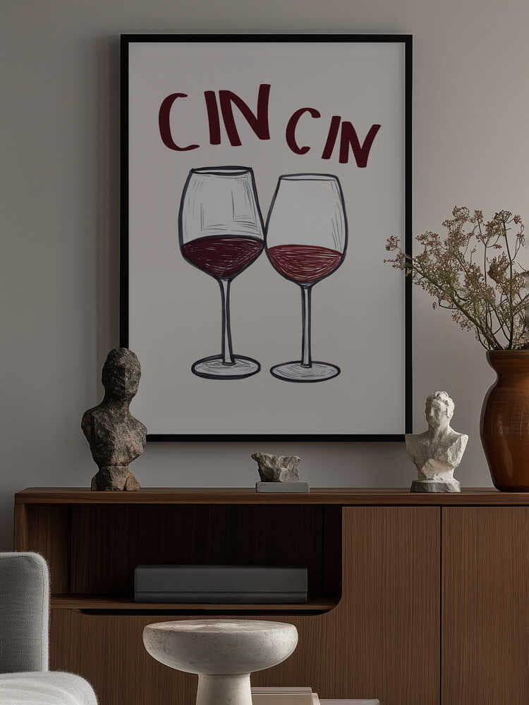 Wine Toast Duo Poster