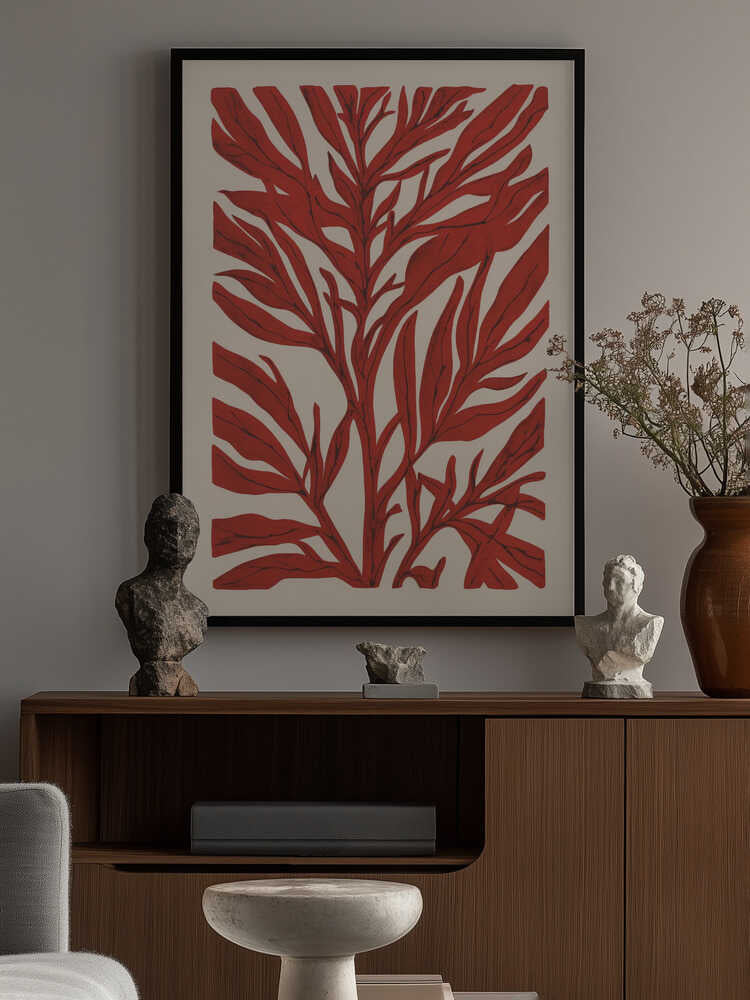The Tree Branch with Leaves Poster
