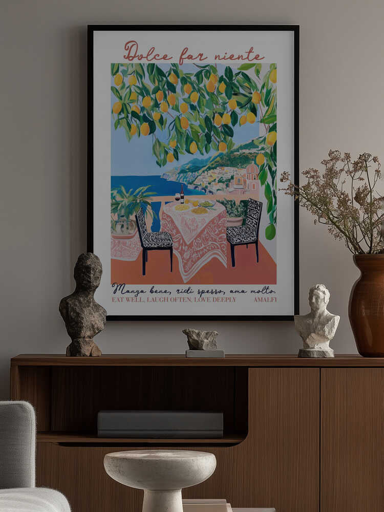 Eat Well Amalfi Poster
