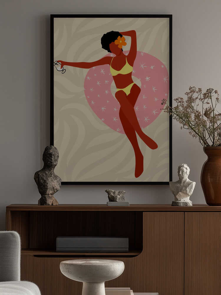Lazy Pool Day Poster