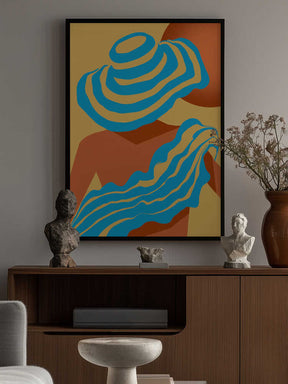 Sunlit Wavesstripe Poster